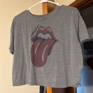 Old Navy M Rolling Stones Crop Top!!